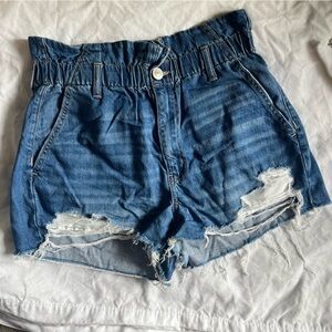 American Eagle High Waist Cut Off Denim Shorts